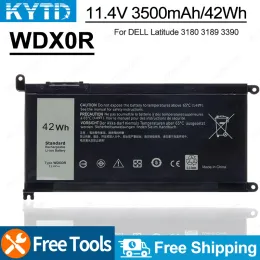 Batterier KYTD WDX0R WDXOR LAPTOP Battery för Dell Latitude 3180 3189 3390 Vostro 14 5468 15 5568 Inspiron 13 5379 17 5767 5770 Batterier