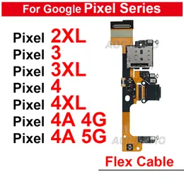 Google Pixel 2 3 4 XL 2XL 3XL 4XL 4A 4G 5G USB充電ポートフレックスケーブルの交換部品のオリジナル充電器ドック