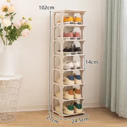 Neuer Standschuhschrank Flur Eingangsschuh Organizer Regal Hausmöbel Aufbewahrung Schrank Ecke vertikalem modularen Schuhregal