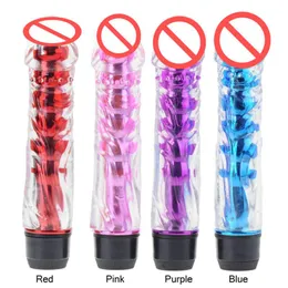 Kraftfull multisped dildo vibrator clear penis vibrator sexleksaker för kvinnor sexprodukter 9694986