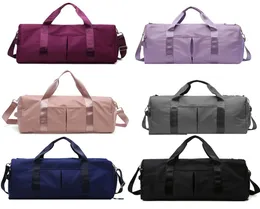 Travel bag Large capacity female dry and wet separation sports yoga gym sacks ggage sack handbag Messenger bags Zipper Oxford cloth Outdoor Packs8732583