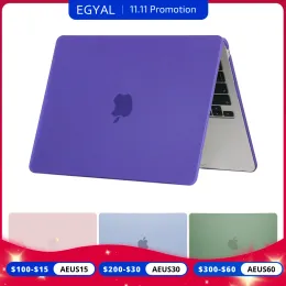 Macbook AirのEgyal Laptop Case 13 Macbook Air M2 Case Macbook Pro 13 Funda 2022 2023 Pro 14 16の新しいラップトップケースのケース