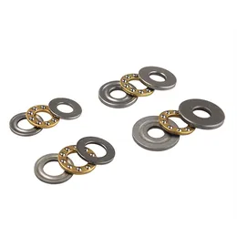 Miniatyr tryckkullager F8 F10 Metall Axial Ball Bearing Set 8mm/10mm för hårdvarutillbehörsskjutspårskiva