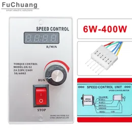 Högkvalitativ 6W 120W 150W 200W 250W 300W 400W UX-52 ELEKTRISK MOTOR SPEOL CONTROLLER LED PINPOINT REGULATION FÖR AC GEAR MOTOR