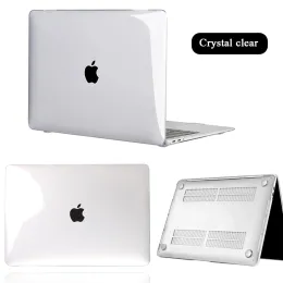 الحالات CASE CASTOP لـ Apple MacBook AIR 13 A2337 Chip Pro Retina 11 12 13 13 15 Inch Crystal Clear Hard Shell Touch Bar Pro 13 A2338