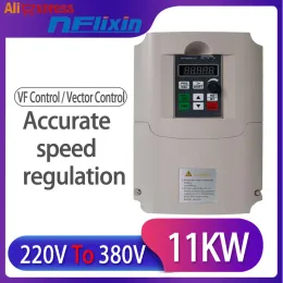 Convertidor de frecuencia para Motor, 380V, 1,5kw/2,2kw, 1 fase, 220V, entrada a tres salidas, 380V, 50hz/60hz, Unidad de CA, inversor de frecuencia VFD