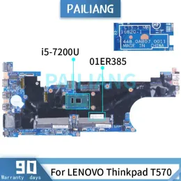 Motherboard For LENOVO Thinkpad T570 i57200U Laptop Motherboard 01ER385 168201 SR2ZU DDR4 Notebook Mainboard
