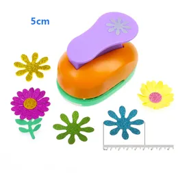 Blommor (3/8 ", 5/8", 1 ", 1,5", 2 ", 3") Daisy Shaped Craft Punch Scrapbooking Diy Flower Paper Cutter Eva Foam Petal Hole Punches