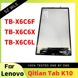 Paneler Original 10,3 tum LCD Display Touch Digitizer Screen för Lenovo Qitian Tab K10 TB X6C6 TBX6C6F TBX6C6X Ersättningsdelar