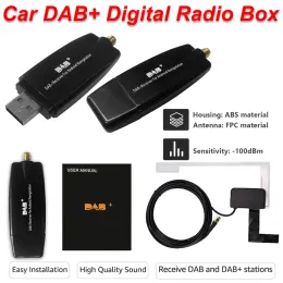 Radio DAB+ Attenna Antenna Amplifier USB Adapter Android Car Radio Signal Dongle Module لنظام Android 5.1 وفوق الراديو