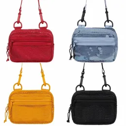 Small shoulder bag Utility Pouch Mesh Portable Transparent Toiletry Cosmetic Storage Bag 4 colors 20S ydz