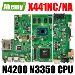 Scheda madre X441NC Mainboard del notebook per ASUS X441N X441NA A441N Laptop Motherboard 2 GB 4 GB RAM CPU N4200 N3350 GT810/UMA Test di lavoro 100%