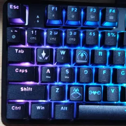 Accessories Original Valorant Keycap 4keys Game Role Translucent Mechanical Keyboard Skill Cap OEM Profile ABS Dye Sub Keycap Gift for Gamer