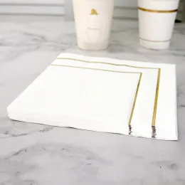 Mesa de papel guardanapos de tecido elegante decoração bonita