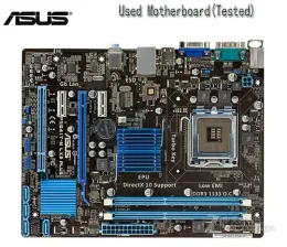 Anakartlar Asus P5G41TM LX3 PLUS ORİJİNAL MOTARAT AŞAĞI ASAHI DDR3 LGA 775 USB2.0 VGA 18GB G41 Kullanılmış Masaüstü Anakartlar