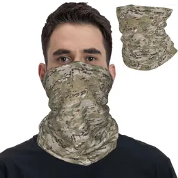 Scarves Multicam Bandana Neck Cover Printed Camouflage Military Wrap Scarf Multi-use Headwear Riding For Men Women Adult Washable