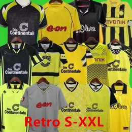 Dortmund retro futbol formaları 1988 1989 1994 1995 1996 1997 1998 2000 2001 2011 2012 2012 2013 Vintage Futbol Gömlek Reus Borussia Moller 88 89 94 95 96 97 98 99 00 01 02 11 12
