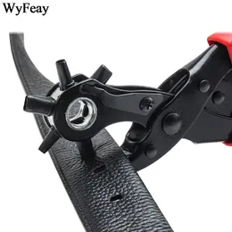 Revolving Leather Punch Plier Punch Hole Tool Puncher for Belt Saddle Watch Bands Strap Shoe Fabric Paper working Leathercraft