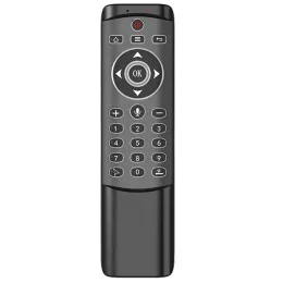 Combos Ipazzport Air Remote Mouse Control mit hinterleuchtetem Spracheingang, 2,4 g Wireless IR -Lernlernluftfliegen -Maus -Fernbedienung für Google Smart TV,