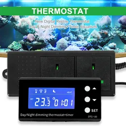 Termostato de réptil versátil dia/noite escurecimento timer de termostato digital fácil de usar termostato digital de desempenho estável