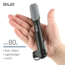 Giyo Bicycle Pump 120psiミニポータブルハンドポンプホルダータイヤインフレータシュレーダーPresta Valve MTB Road Bike Cycling Air Pump