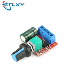 미니 DC-DC 4.5V-35V 5A 90W PWM DC 모터 속도 컨트롤러 모듈 속도 조절기 조정 보드 스위치 12V 24V PN35