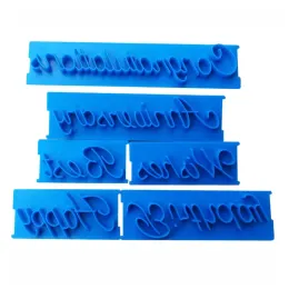 1 Set Kuchen Backformen Alphabet Buchstaben Wörter Wörter Cookie Press Stempel