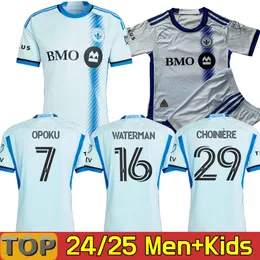 2024 2025 CF Montreal Maillot Soccer Jerseys Kit Kit Man 24 25 Football Shirt Home Light Blue Royal Away's Mundurs Wanyama Piette Miljev Duke Brault-Guillard Binks