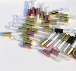 12ml Oldukça Boş Terek Dudak Tüp Dudak Şişesi Konteyner Güzellik Aracı Mini Yeniden Dolaştırılabilir Şişeler Lipgloss Tüp Örnek CAPS3156541