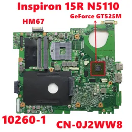 マザーボードCN0J2WW8 0J2WW8 J2WW8 for Dell Inspiron 15R N5110ラップトップマザーボード102601 N12PGEA1 DDR3 HM67 100％テストOK