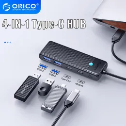 Hubs orico 4 in 1 USB 3.0 Hub Adattatore ESTENTER PD100W Porta di ricarica 5GBPS HOUL TRASMISSIONE ALTA SPEED Compatibile con laptop PC