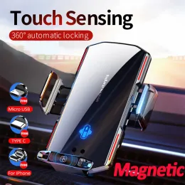 Зарядные устройства 30 Вт автомобильное беспроводное зарядное устройство магнитное автоматическое заживание быстро зарядное устройство для iPhone 14 13 12 Samsung S20 S10 Universal