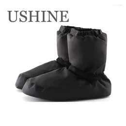 حذاء الرقص Ushine Women Ballet الاحماء الجوارب الوطنية الرقص الشتاء أحذية مضادة للاسوتشيد التدريب