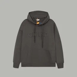 Men Correct and Designer Hooded Hoodie Cel and Verified Women 2023 Autumnwinter New Luxury Fashion Simple and Concave Embossed Letter Embossed Hooded s Cel S9Q7