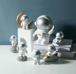 Decoração de quarto de crianças nórdicas resina astronauta ornamento resina espacial decoração para figuras para crianças meninas de menino quarto 4898235