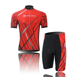 2016 Işınlar Kırmızı Xintown Sportwear Bisiklet Formaları Kısa Kollu Bisiklet Giyim Bisiklet Bisiklet Jersey veya Bisiklet Jersey