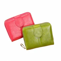 2023 New Women's Short Wallets Soft PU Leather Small Female Coin Mey Purses Ladies Foldable Mini Zipper Credit Card Holders 14Bz#