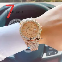 Удораживаемые мужские часы хип-хоп ювелирные украшения Moissanite Watch Luxury VV