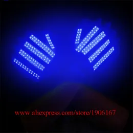 슈퍼 브라이트 레드 장갑 무대 소품 화려한 LED LUMINOUS GLOVES 나이트 클럽 바 KTV 가수 댄서 DJ 장갑 이벤트 파티 용품