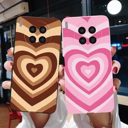 Love Heart Rainbow Telefone Caso para Huawei Nova 8i Soft Silicone Back Protector Capa para Nova8i Bumper Honor 50 Lite Fundas