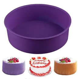 Moldes de silicone Ferramentas de decoração de bolo de molde de cozinha redonda para bolos de mousse de cozinha fazem moldes