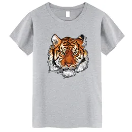 Realistische Tiger-Bügellransfers Wärmeübertragungsflecken DIY Arts Bügelt-Shirt Hoodies Perges Kleidung Aufkleber