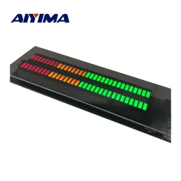 Amplifikatör çift 32 ses seviyesi göstergesi Stereo müzik spektrumu amplifikatör LED ses ekranı vu metre araba mp3 çalar hafif atmosfer