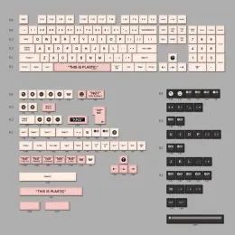 액세서리 194 세트 키즈 그레이 핑크 귀여운 키 캡 MDA 프로파일 PBT 5SISE DYE SUBLIMATIO