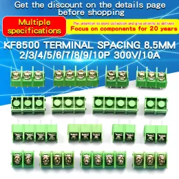 1PCS KF8500 8.5mm 피치 커넥터 PCB 나사 터미널 블록 2/3/4/5/6/7/8/9/10Pin 10A 300V