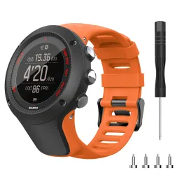 24 mm silikonowy Sport Zamienny zespół obserwacyjny dla Suunto Ambit 3 / Ambit 2 / Ambit 1 inteligentny zegarek Bransoletka Bransoletka