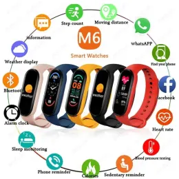 Wristbands Sport SmartWatch for Xiaomi Band M8 M7 M6 Smart Bracelet Men Women Heart Rate Monitor M4 M5 Smart Bracelet for Android IOS