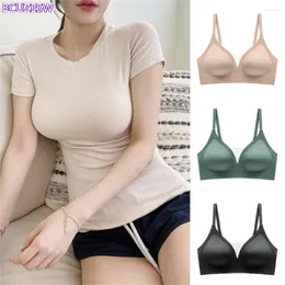 Bras Back Soft Support Push-up Bra For Women Seamless One-piece Wire-free Adjustable Sports Thin 1cm/2cm/4cm