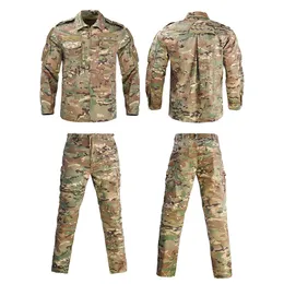 Военный униформ камуматический боевой боевой набор армейских охотничьих костюмов униформ милами Тактический костюмы Airsoft Men Clothing Работая одежда