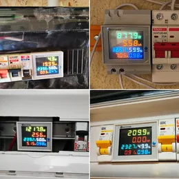 Ketotek Din Rail AC Power Energy KWHメーターワットメーターLCD 110V 220 100A電圧計量計電流因子ボルトアンプモニター